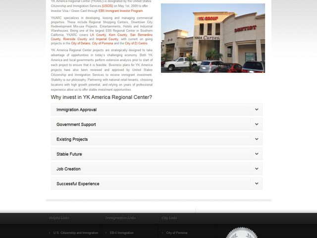Southern California Commercial Regional Center  (former name US Commercial Regional Center) screenshot