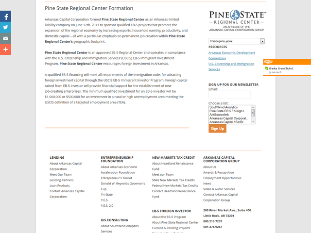 Pine State Regional Center screenshot