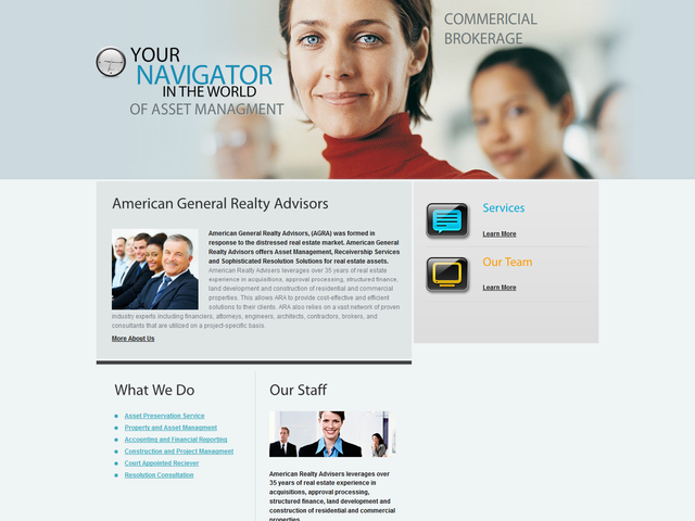American General Realty Advisors Regional Center screenshot