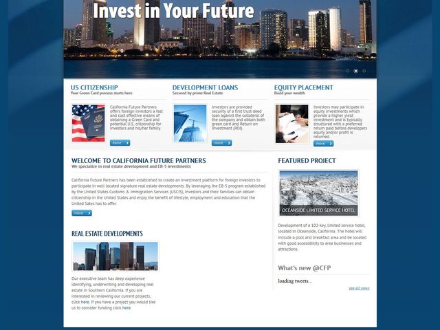 California Future Partners Regional Center screenshot