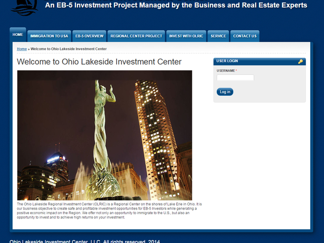 Ohio Lakeside Regional Investment Center screenshot