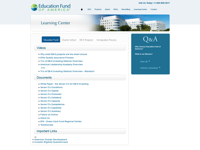Education Fund of America screenshot