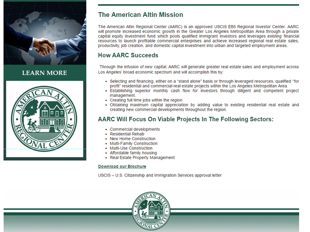 American Altin Regional Center screenshot
