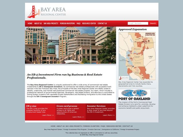 Bay Area Regional Center screenshot