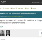 EB-5 Program Update - SEC Orders $3.2 Million in Disgorgement Against Unregistered Broker-Dealers