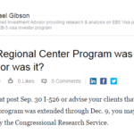 The EB-5 Regional Center Program was extended...or was it?
