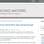 Potential FCPA landmines selling EB-5 deals abroad through intermediaries