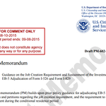 Draft PM-602-0121 : GUIDANCE ON THE JOB CREATION REQUIREMENT AND SUSTAINMENT OF THE INVESTMENT FOR EB-5 ADJUDICATION OF FORM I-526 AND FORM I-829