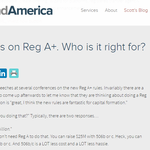 Thoughts on Reg A+. Who is it right for?
