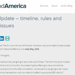 Title III Update – timeline, rules and unclear issues
