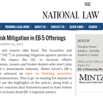 Securities Law Risk Mitigation in EB-5 Offerings