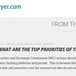 FINLAW: WHAT ARE THE TOP PRIORITIES OF THE SEC?