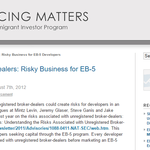 Unregistered Broker-Dealers: Risky Business for EB-5 Developers