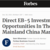Direct EB-5 Investment Opportunities In The Mainland China Market