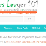 Do I Have to Disclose Payments To a Finder?