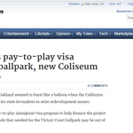 Oakland eyes pay-to-play visa program for ballpark, new Coliseum