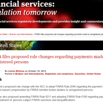 FINRA files proposed rule changes regarding payments made to unregistered persons