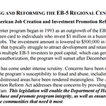 REAUTHORIZING AND REFORMING THE EB-5 REGIONAL CENTER PROGRAM: The American Job Creation and Investment Promotion Reform Act