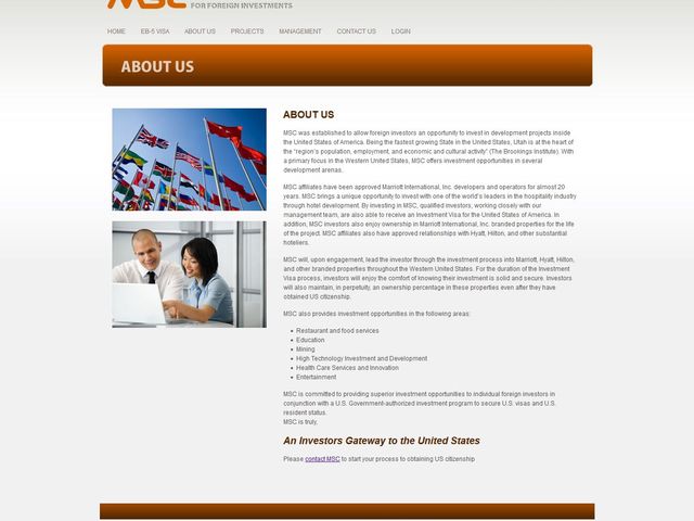 Mountain States Center for Foreign Investment (MSC)  screenshot