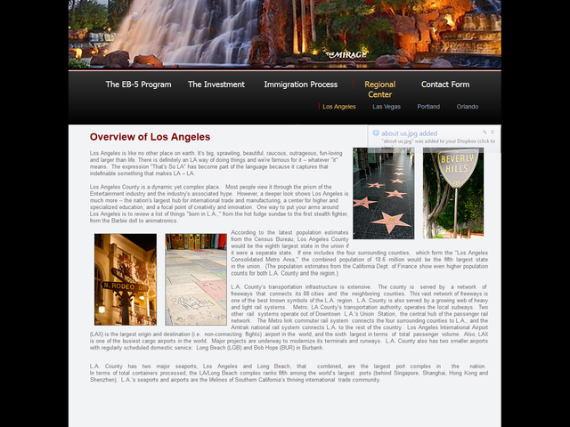 Los Angeles Regional Center C/O American Dream Fund screenshot