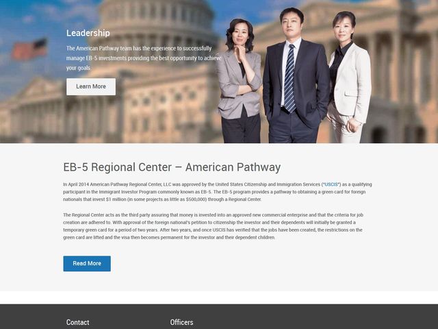 American Pathway Regional Center screenshot