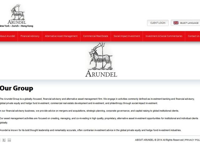 Arundel Capital Partners screenshot