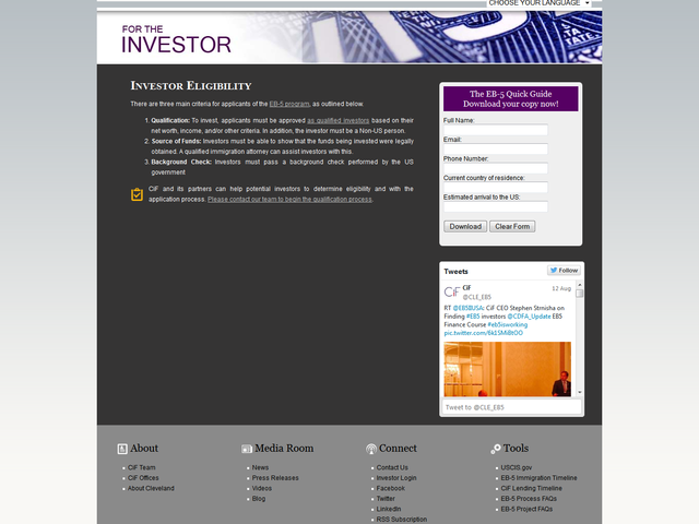 Cleveland International Fund, Ltd screenshot