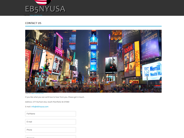 New York EB-5 Regional Center screenshot