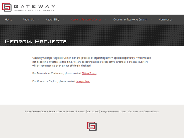 Gateway Georgia Regional Center screenshot
