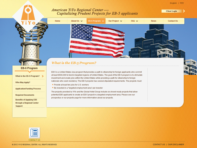 American YiYo Regional Center screenshot