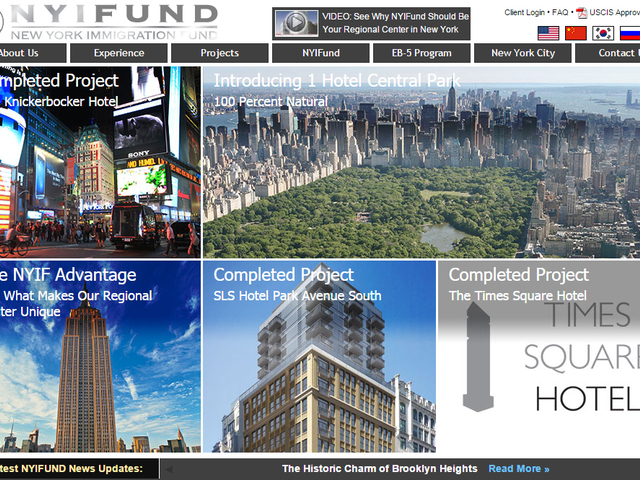 New York Immigration Fund screenshot