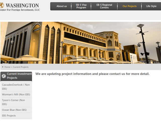 Washington Center For Foreign Investment (WCFFI) screenshot