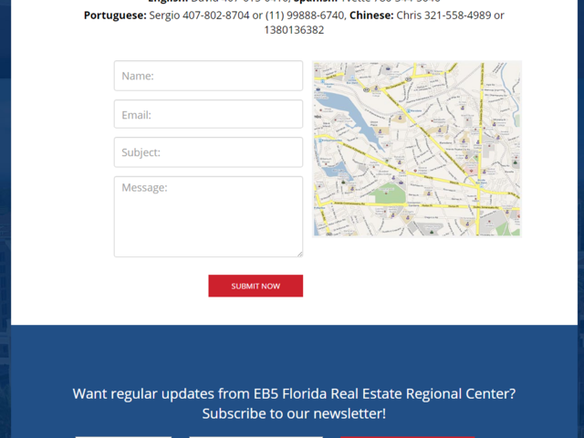 EB5 Florida Real Estate Regional Center screenshot