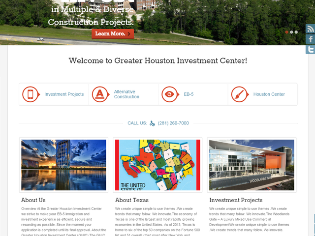 Greater Houston Investment Center screenshot
