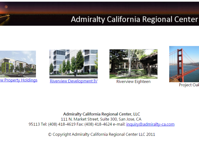 Admiralty California Regional Center screenshot