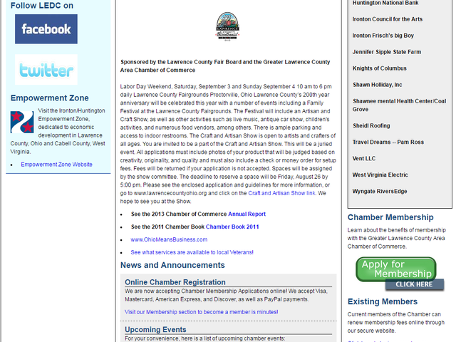 The Lawrence Economic Development Corporation screenshot