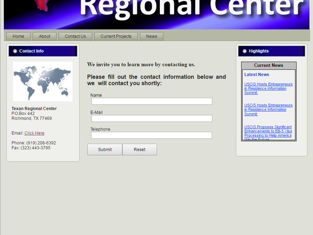 Texan Regional Center screenshot