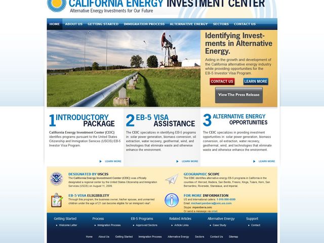 California Energy Investment Center screenshot