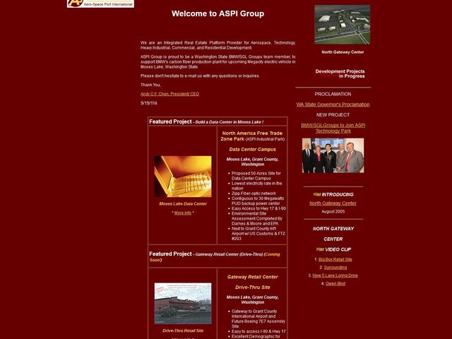 Aero Space Port International Group (ASPI Group) Regional Center screenshot