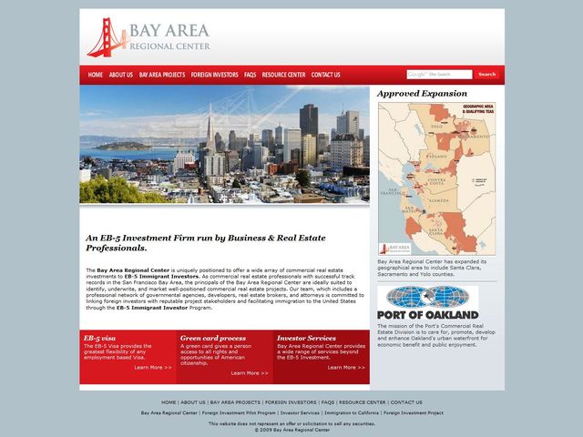 Bay Area Regional Center screenshot