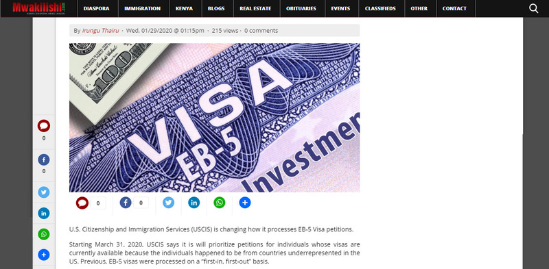 EB-5, EB-5 Visa, EB-5 Investment