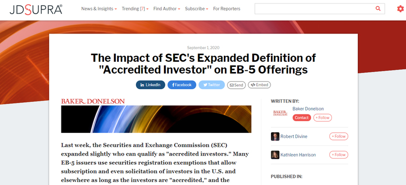 EB-5, EB-5 Visa, EB-5 Investment