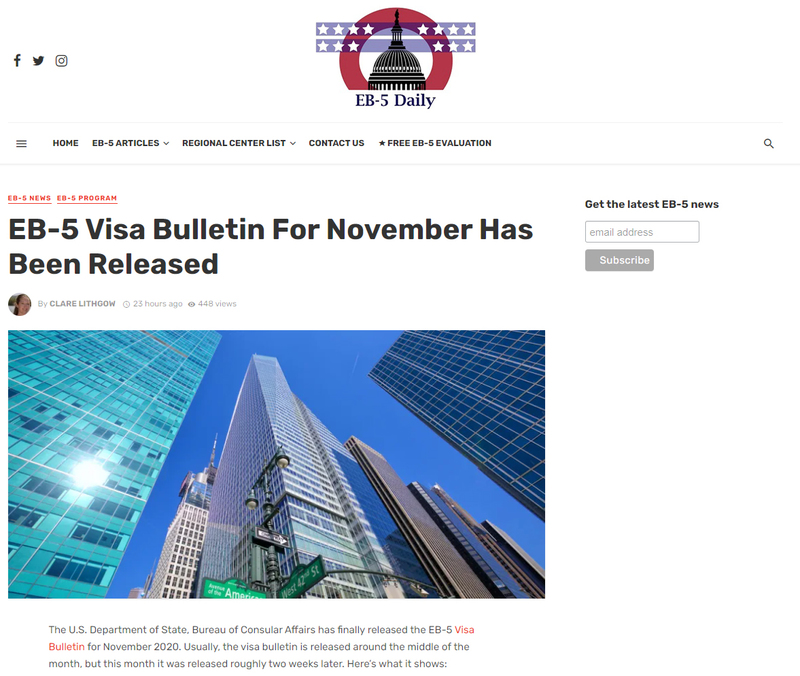 EB-5, EB-5 Visa, EB-5 Investment