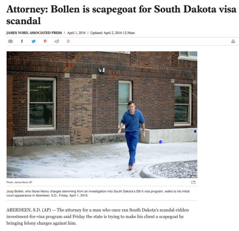 eb5 visa joop bollen sdrc lawsuit