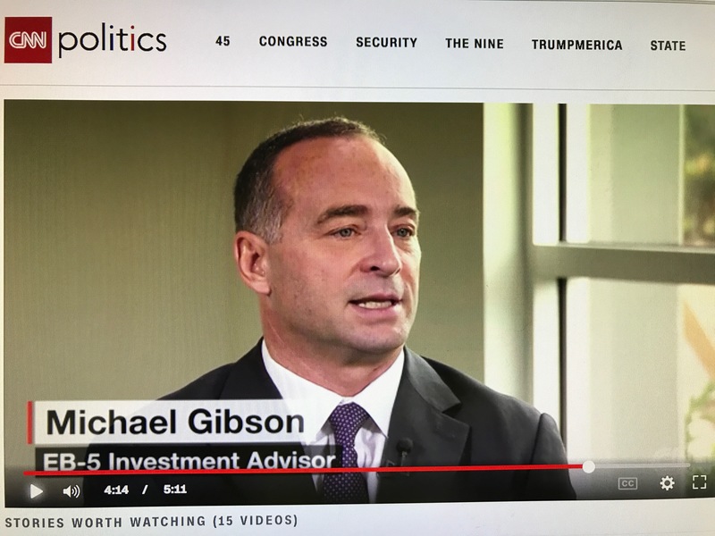 Michael Gibson USAdvisors EB-5 interview on CNN