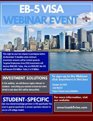 EB-5 Visa Webinar for College students